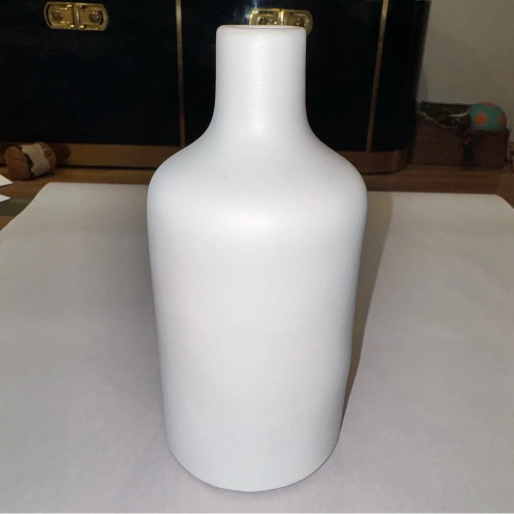 West Elm White Ceramic Vase